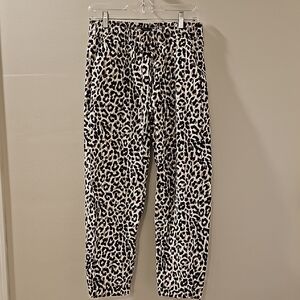 Leopard Print Jogger Pants